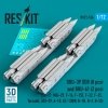 RESKIT RS72-0516 GBU-39 SDB (8 pcs) and BRU-61 (2 pcs) (Su-27, MiG-29, F-16, F-15E, F-22, F-35, Tornado, JAS-39, A-10, AC-130W, B-1B, B-2, B-52) (3D Printed) (1/72)